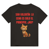 Camiseta Unisex Estampado de Gato "San Valentín Gatuno" Michilandia | La tienda online de los fans de gatos