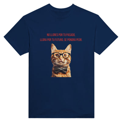 Camiseta Unisex Estampado de Gato "Profecía Peluda" Michilandia