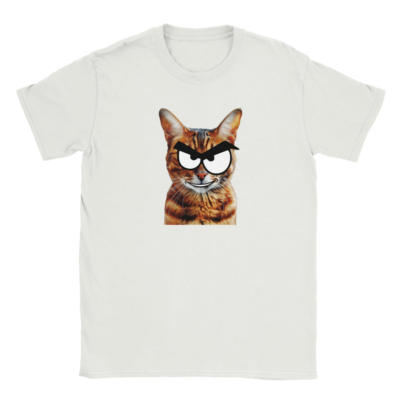 Camiseta Junior Unisex Estampado de Gato "Bengala Malicioso" Michilandia