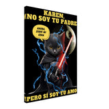 Lienzo de gato "Darth Miau" Michilandia | La tienda online de los amantes de gatos