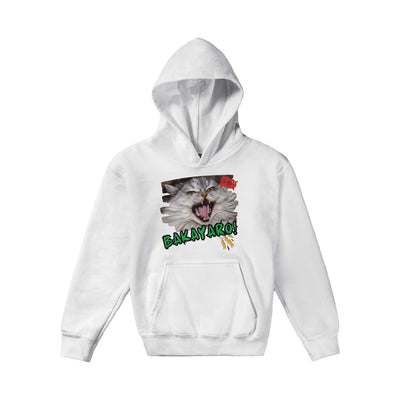 Sudadera con capucha júnior estampado de gato 