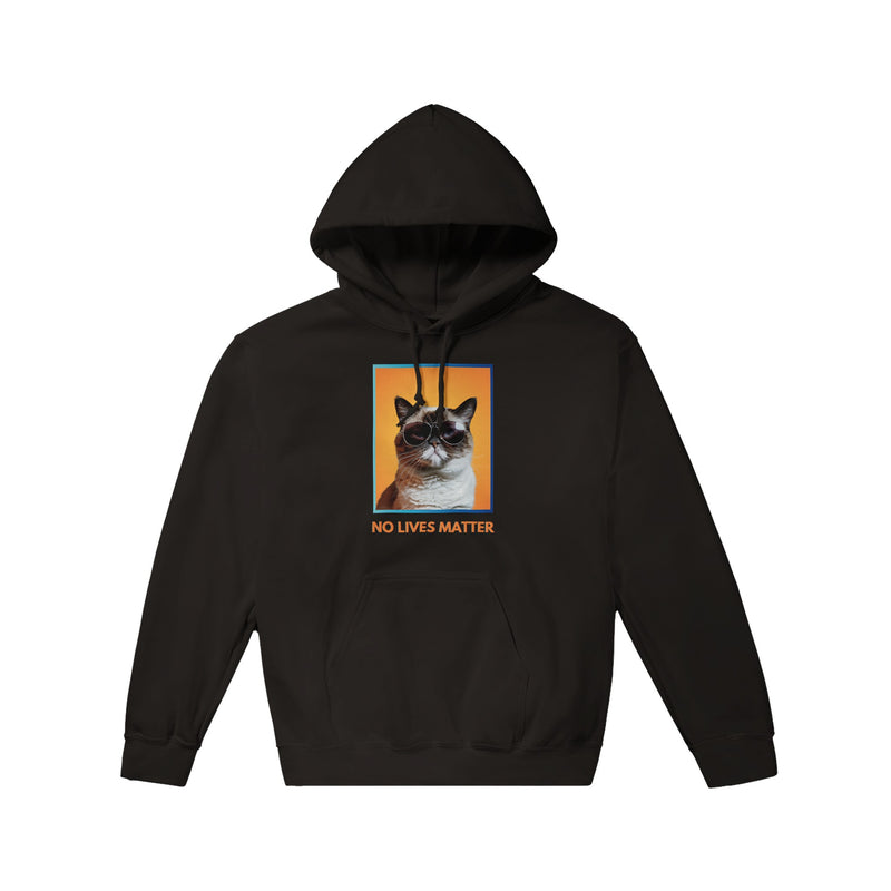 Sudadera con Capucha Unisex Estampado de Gato "Gruñón Sarcástico" Michilandia