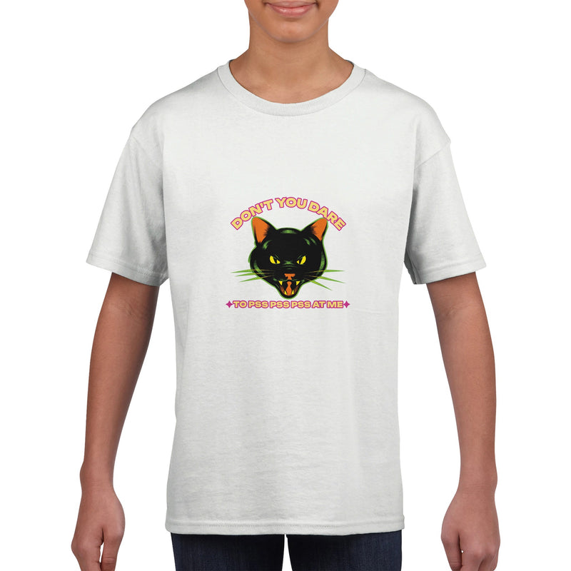 Camiseta Junior Unisex Estampado de Gato 