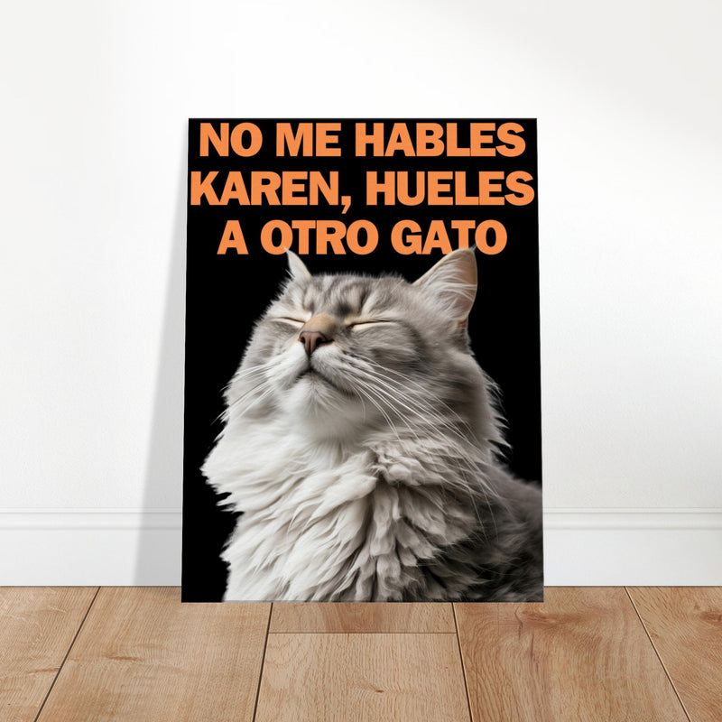 Lienzo de gato "Indignación Felina" Michilandia | La tienda online de los fans de gatos