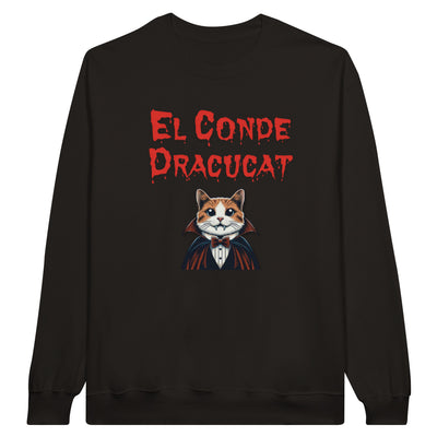 Sudadera Unisex Estampado de Gato "Conde Dracucat" Michilandia | La tienda online de los fans de gatos