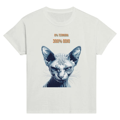 Camiseta Junior Unisex Estampado de Gato 