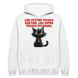 Sudadera con Capucha Unisex Estampado de Gato "Personal Felino" Michilandia | La tienda online de los fans de gatos