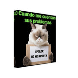 Lienzo de gato "Desinterés Felino" Michilandia | La tienda online de los fans de gatos