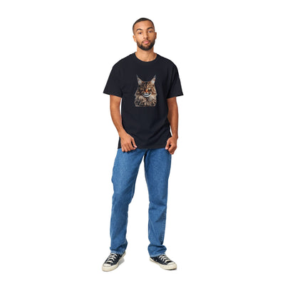 Camiseta Unisex Estampado de Gato "Sonrisa de Maine Coon" Michilandia