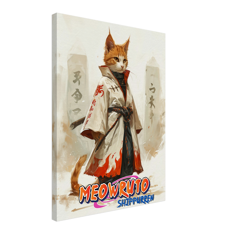 Lienzo de gato "Hokage Miau" Michilandia | La tienda online de los fans de gatos