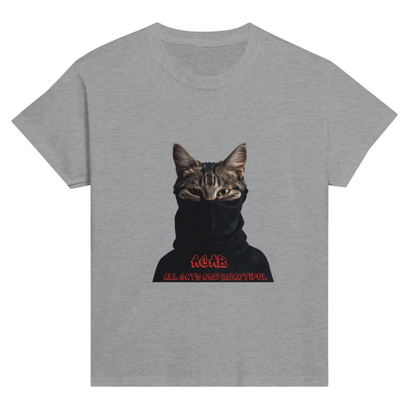 Camiseta Junior Unisex Estampado de Gato "Revolución Gatuna" Michilandia