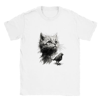 Camiseta unisex estampado de gato "Armonía Felina" Gelato