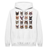 Sudadera con Capucha Unisex Estampado de Gato "Cool Cats" Michilandia | La tienda online de los fans de gatos