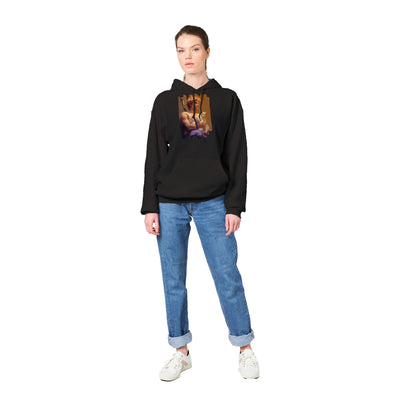 Sudadera con capucha unisex estampado de gato "Michi de David" Gelato