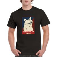 Camiseta Unisex Estampado de Gato "Miau de Votante" Michilandia