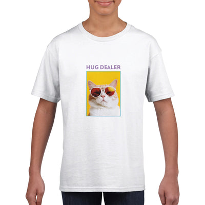 Camiseta Junior Unisex Estampado de Gato 