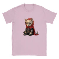 Camiseta júnior unisex estampado de gato "Edward Meowric"