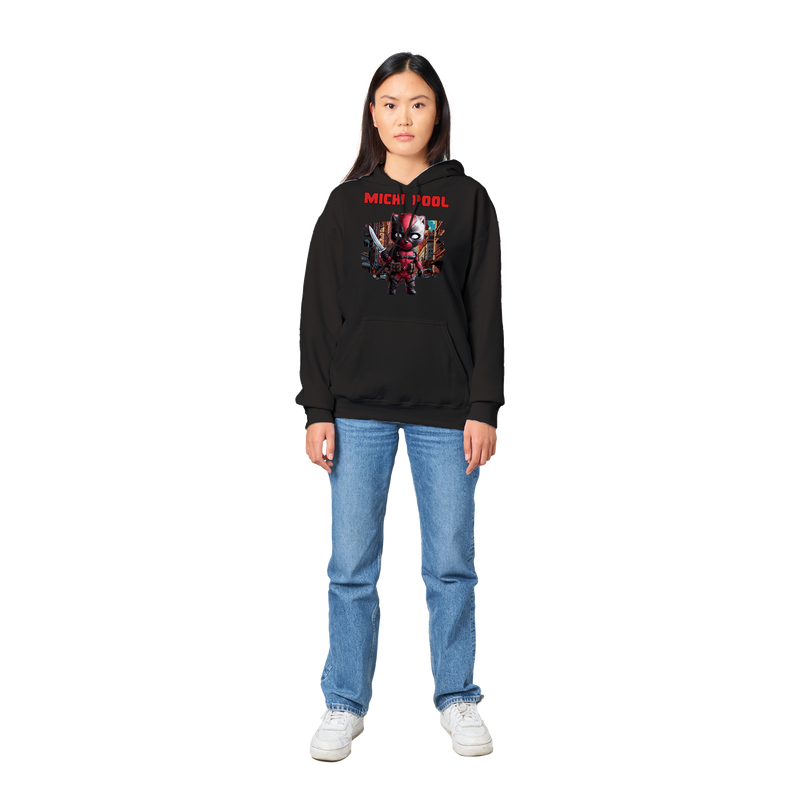 Sudadera con capucha unisex estampado de gato "Michi Pool" Gelato