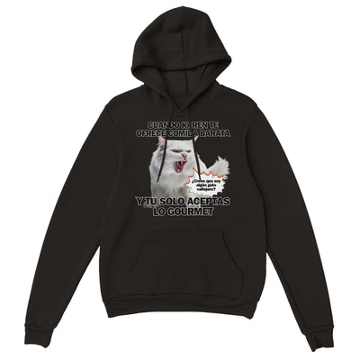 Sudadera con Capucha Unisex Estampado de Gato 