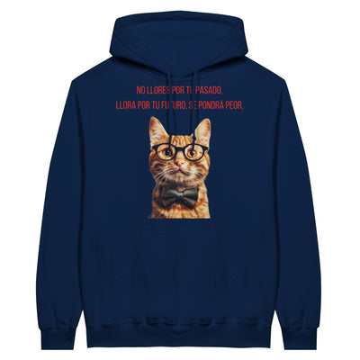 Sudadera con Capucha Unisex Estampado de Gato "Profecía Peluda" Michilandia