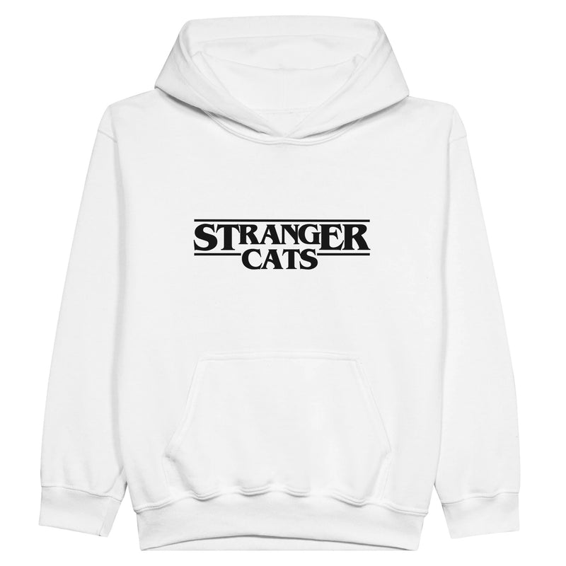 Sudadera con capucha júnior estampado de gato 