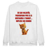 Sudadera Unisex Estampado de Gato "San Miaulentín" Michilandia | La tienda online de los fans de gatos