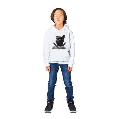 Sudadera con capucha júnior estampado de gato "MiauPool" Michilandia