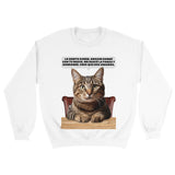 Sudadera Unisex Estampado de Gato "Confesión Incomoda" Michilandia | La tienda online de los fans de gatos