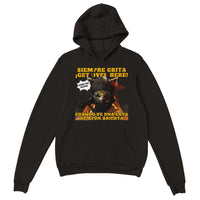 Sudadera con capucha unisex estampado de gato 