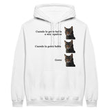 Sudadera con Capucha Unisex Estampado de Gato "Gente" Michilandia | La tienda online de los fans de gatos