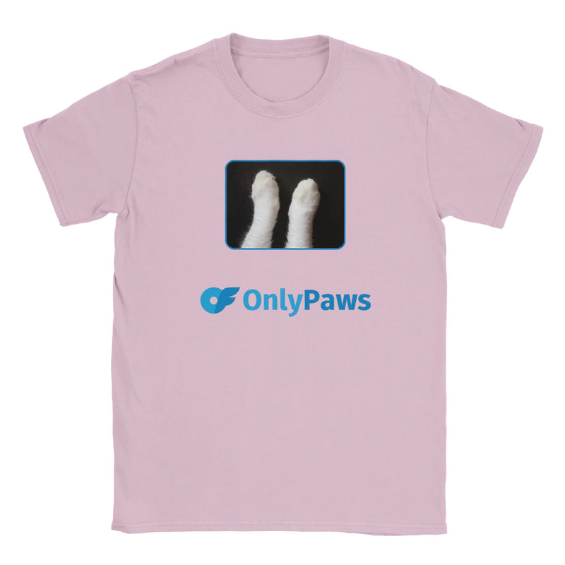 Camiseta Junior Unisex Estampado de Gato "Only Paws" Michilandia | La tienda online de los fans de gatos