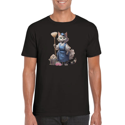 Camiseta unisex estampado de gato 