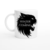 Taza Blanca con Impresión de Gato "Nieve y Garra" Michilandia | La tienda online de los fans de gatos