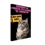 Lienzo de Gato "Mira Quién Habla" Michilandia | La tienda online de los amantes de gatos