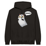 Sudadera con Capucha Unisex Estampado de Gato "Fantasma Miaurador" Michilandia | La tienda online de los fans de gatos