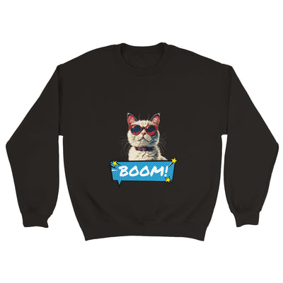 Sudadera Unisex Estampado de Gato "Explosión Miau" Michilandia