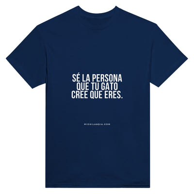 Camiseta Unisex Estampado de Gato "Inspiración Gatuna" Michilandia | La tienda online de los fans de gatos