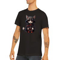 Camiseta unisex estampado de gato "Nin-Gato Akatsuki"