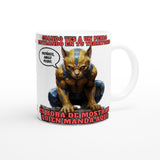 Taza Blanca con Impresión de Gato "Territorio Gatuno" Michilandia | La tienda online de los fans de gatos