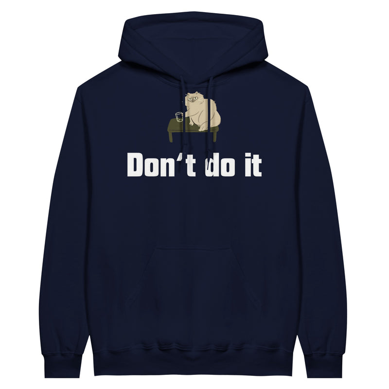 Sudadera con Capucha Unisex Estampado de Gato "Don't do it" Michilandia | La tienda online de los fans de gatos