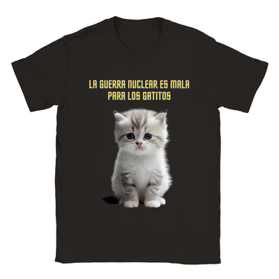 Camiseta unisex estampado de gato 