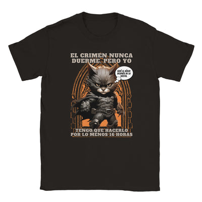 Camiseta unisex estampado de gato 