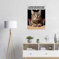 Panel de aluminio impresión de gato "Confesión Incomoda" Michilandia | La tienda online de los fans de gatos