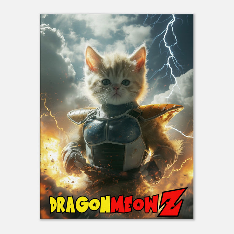 Lienzo de gato "Saiyajin Supremo" Michilandia | La tienda online de los fans de gatos