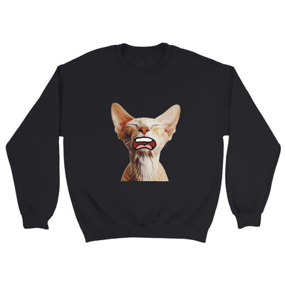 Sudadera Unisex Estampado de Gato "Sphynx Somnoliento" Michilandia