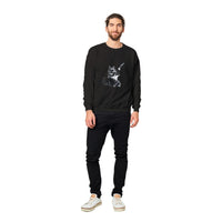 Sudadera Unisex Estampado de Gato "Rocker Miau" Michilandia | La tienda online de los fans de gatos