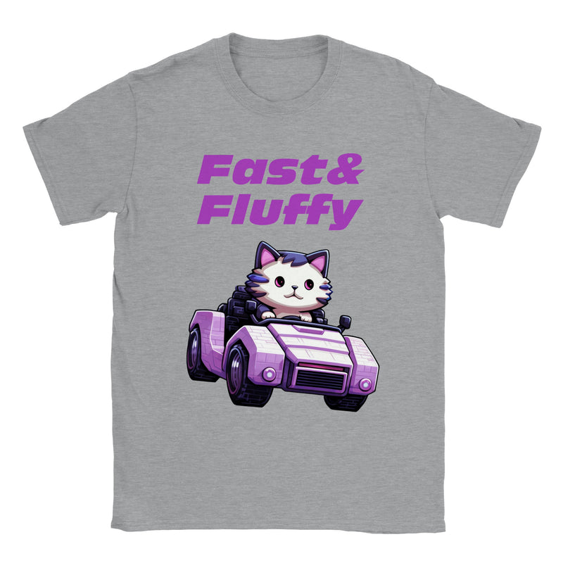 Camiseta unisex estampado de gato "Fast & Fluffy" Gelato