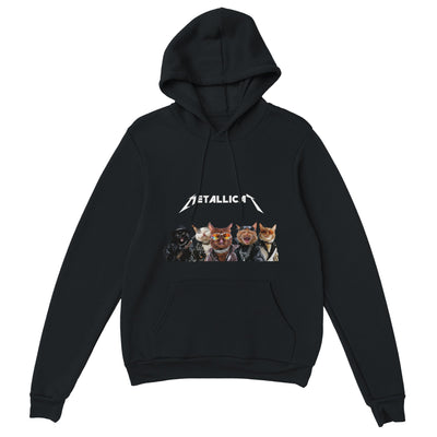 Sudadera con Capucha Unisex Estampado de Gato "Metallicat" Michilandia