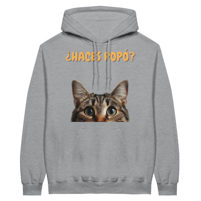 Sudadera con Capucha Unisex Estampado de Gato "Consulta Curiosa" Michilandia | La tienda online de los fans de gatos