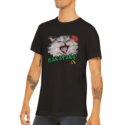 Camiseta unisex estampado de gato "Grito Cómico" Michilandia | La tienda online de los amantes de gatos